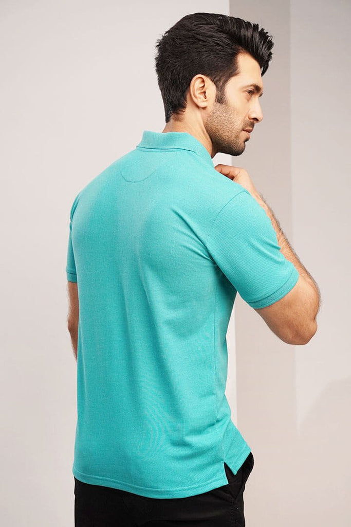 Light Turquoise Polo-MENDEEZ-T-Shirts