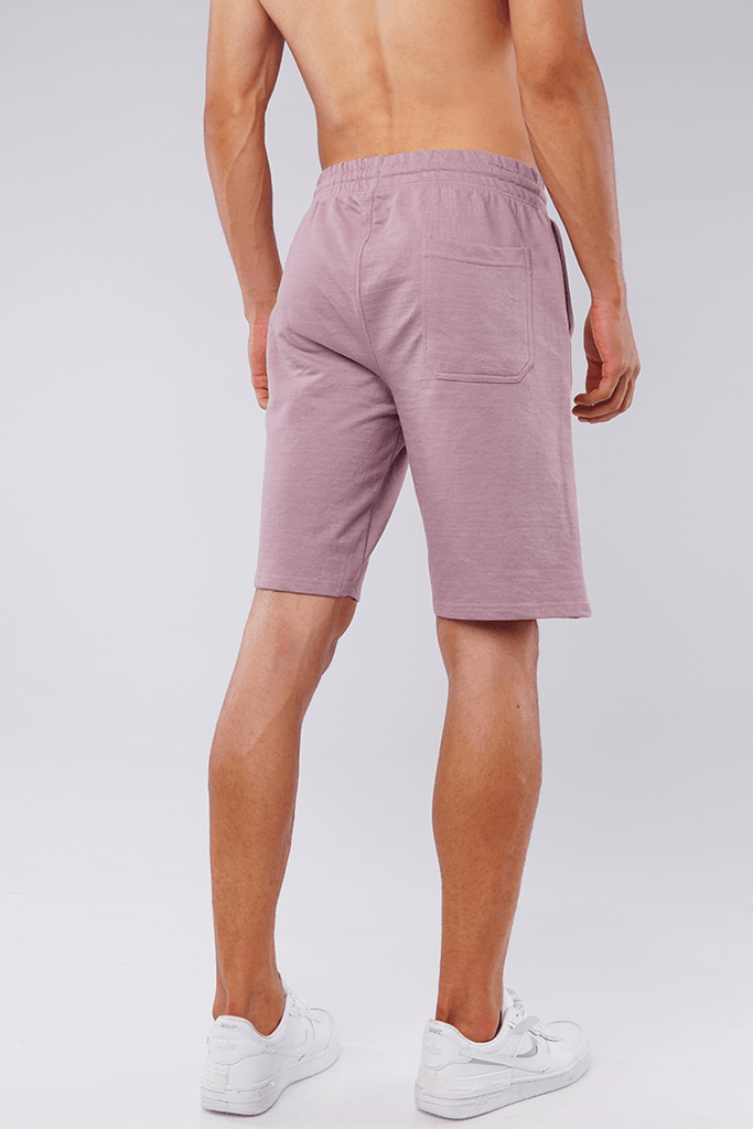 Mauve Terry Casual Shorts-MENDEEZ-Shorts