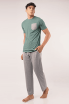 Misty Teal Night Set-MENDEEZ-Pajama Sets