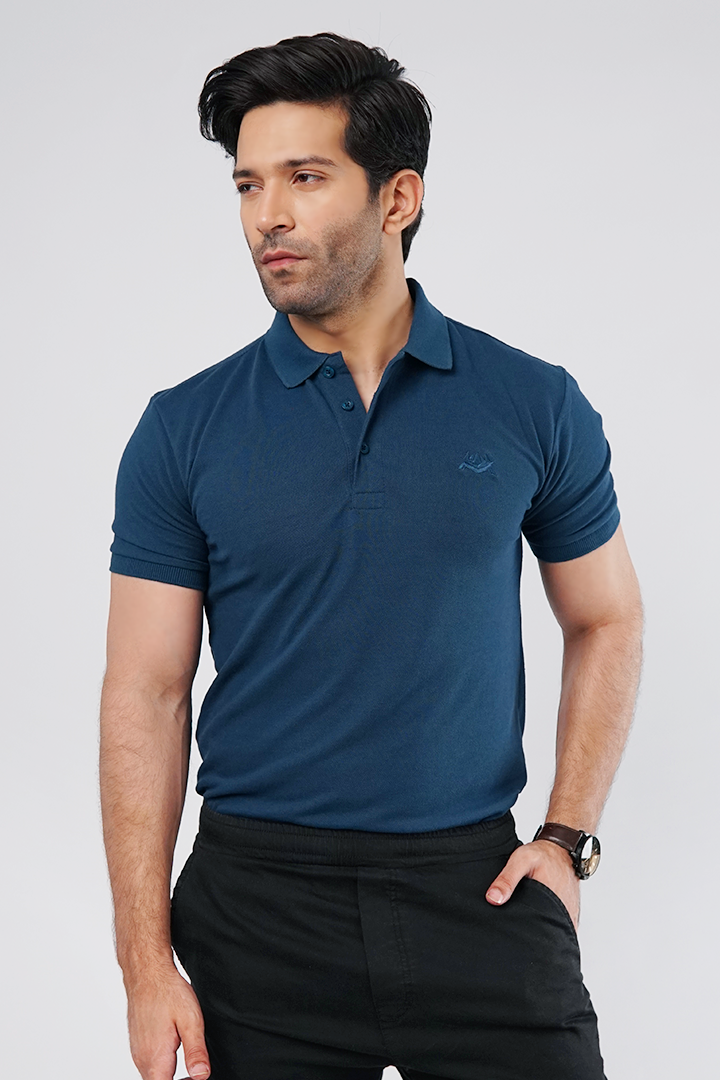 Aegean Blue Polo T-Shirt - Mendeez PK 