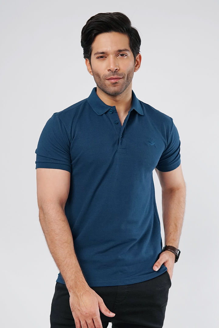 Aegean Blue Polo T-Shirt - Mendeez PK 