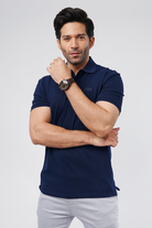 Navy Blue Polo T-Shirt - Mendeez PK 