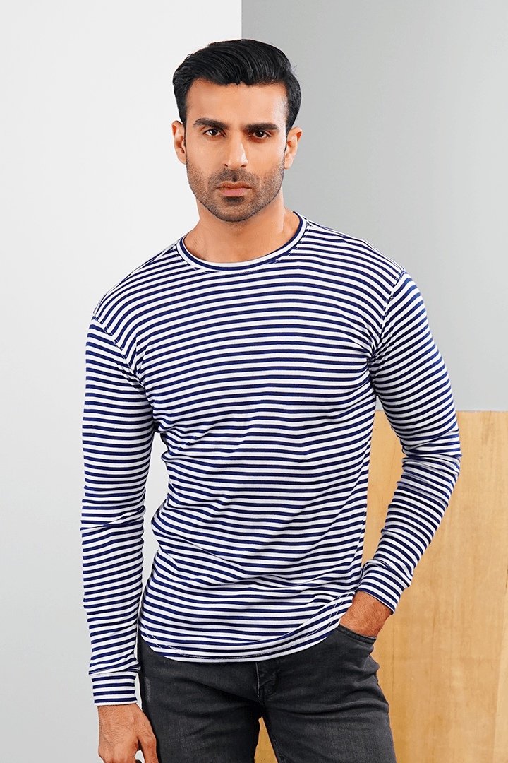 Zebra Line Light Ribbed Sweatshirt - Mendeez PK 