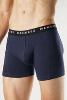 Navy Blue Boxer Brief-MENDEEZ-Brief