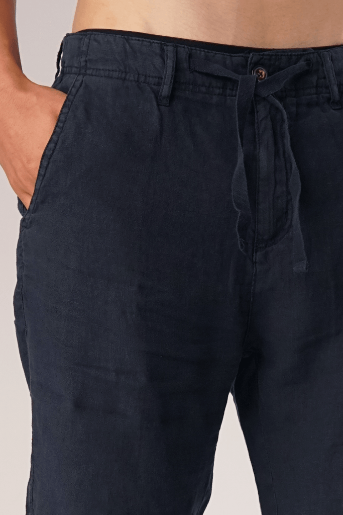 Navy Blue Casual Shorts-MENDEEZ-Shorts