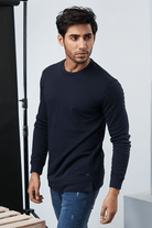 Navy Blue Terry Sweatshirt - Mendeez PK 