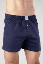 Navy Jersey Boxer Shorts-MENDEEZ-Boxers