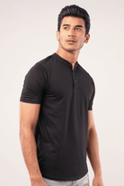 Night Short Sleeve Henley T-Shirt-MENDEEZ-T-Shirts