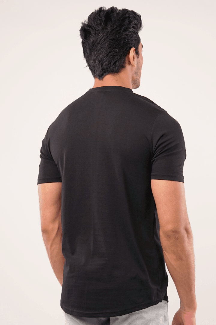 Night Short Sleeve Henley T-Shirt-MENDEEZ-T-Shirts