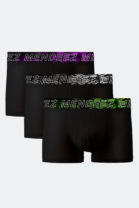 Feather Stripe Boxer Trunks - Pack of 3 - Mendeez PK 