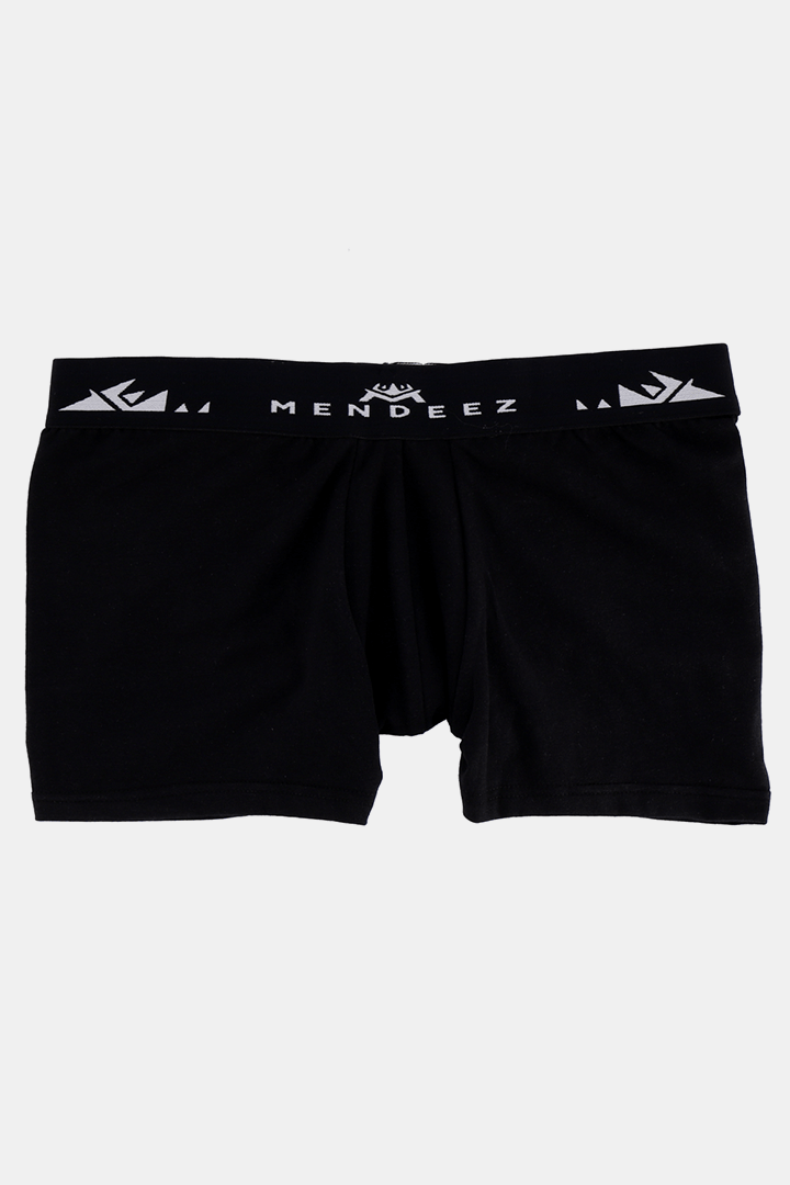 Pack of 3 Boxers Trunks - Black - MENDEEZ (1368132649069)