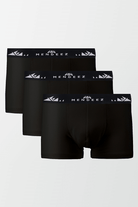 Pack of 3 Boxers Trunks - Black - MENDEEZ (1368132649069)