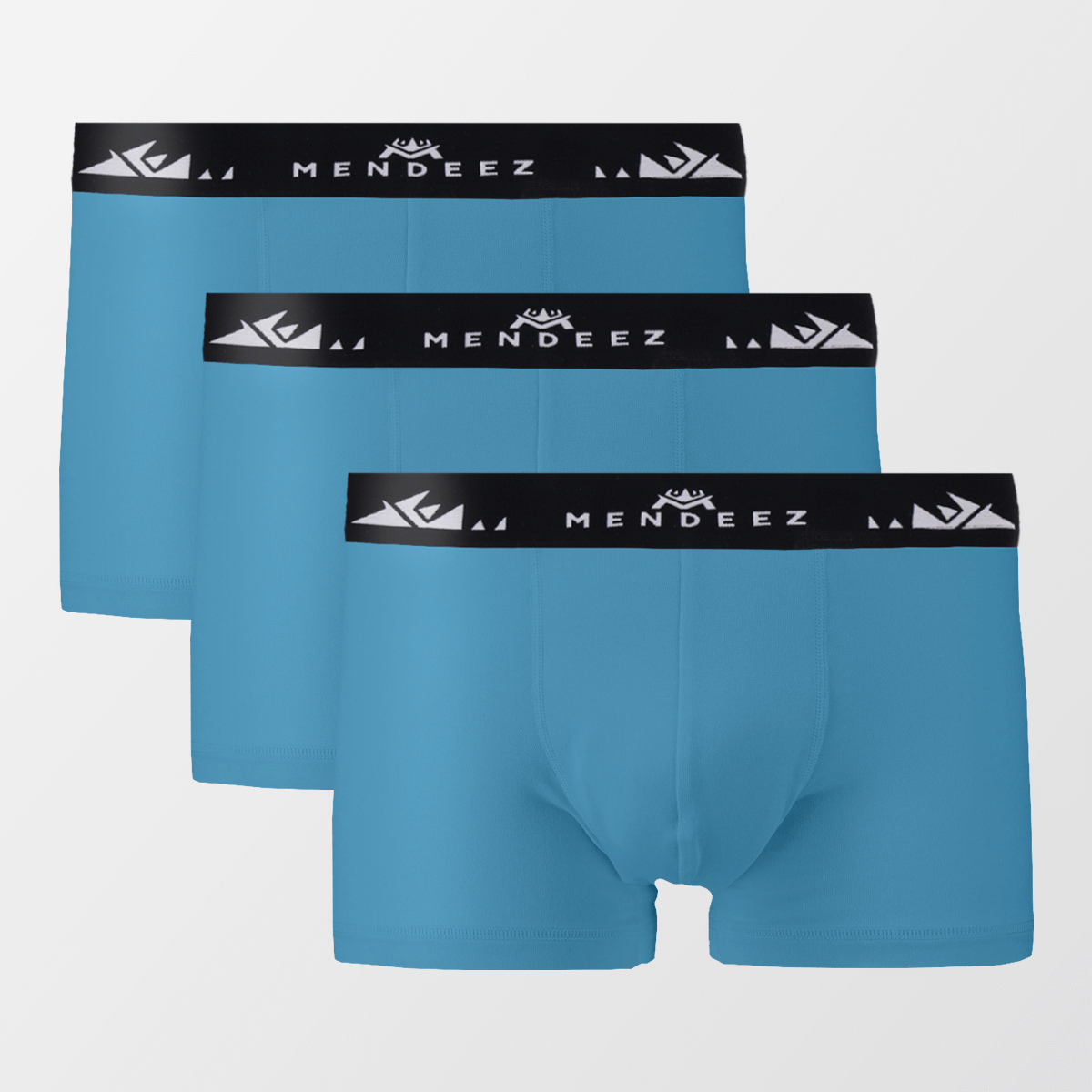 Pack of 3 Boxers Trunks - Blue - MENDEEZ (1368130912365)