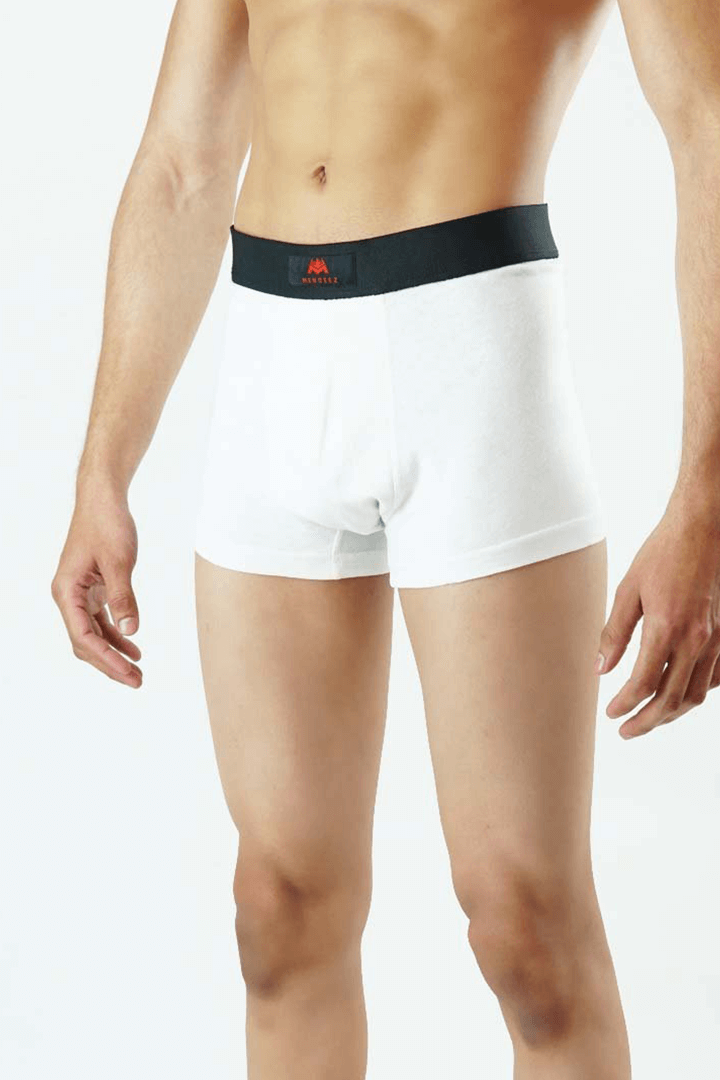 Pack of 3 Boxers Trunks - White - MENDEEZ (1368133927021)