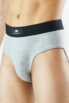 Pack of 3 Briefs - Black/White/Grey - MENDEEZ (4524035407981)