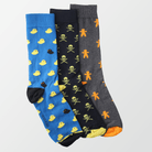 Pack of 3 - Crew Socks - Printed - MENDEEZ (3977040560237)