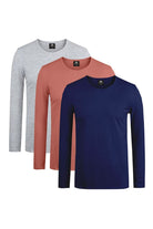 Pack of 3 - Full Sleeve Crew Neck T-Shirt - Mendeez PK 