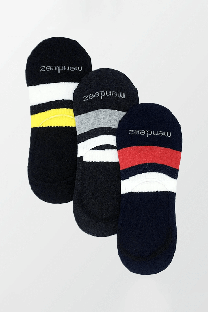Pack of 3 - No Show Socks - 3 Colors - MENDEEZ (4397392199789)