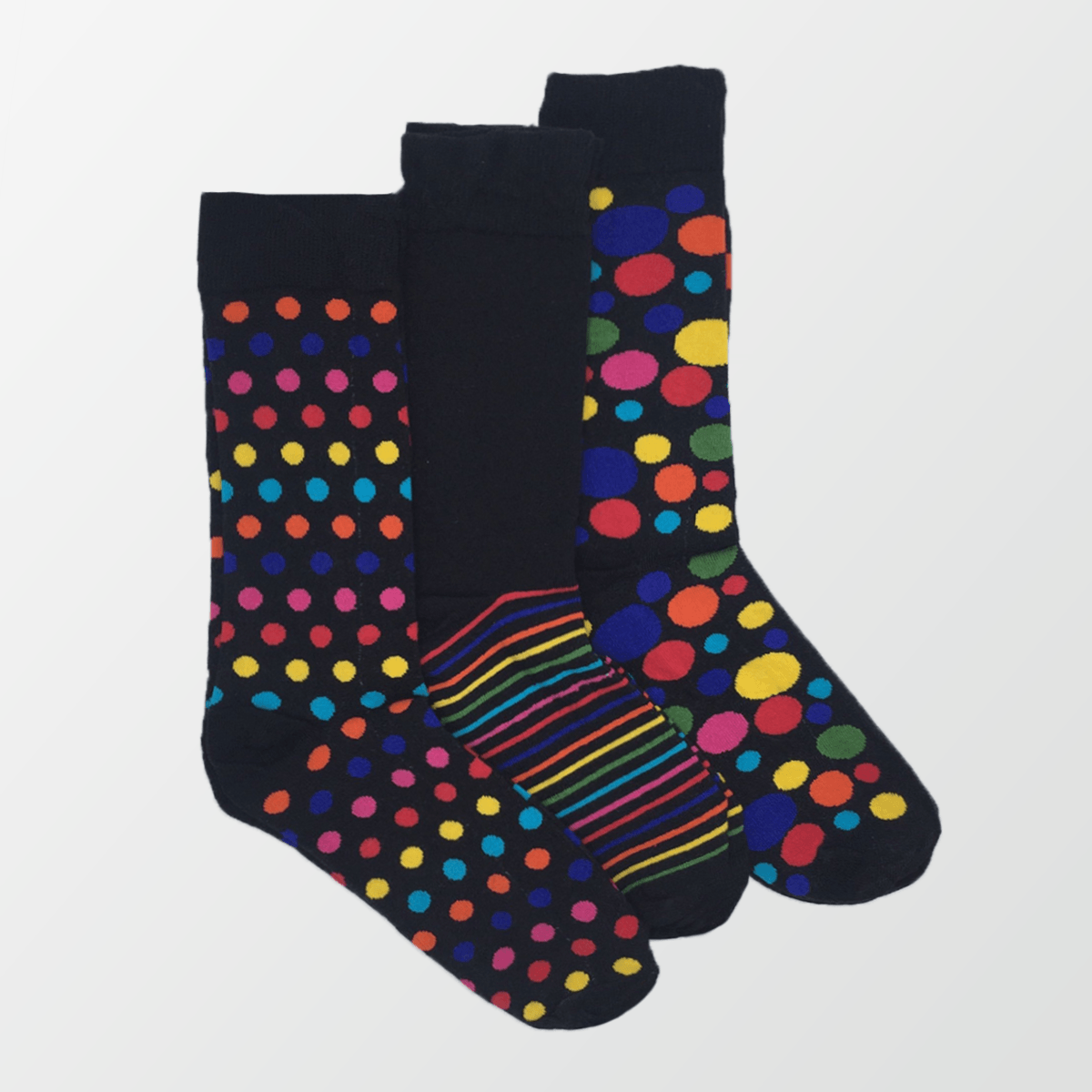 Pack of 3 – Printed Crew Socks - MENDEEZ (4438961586285)