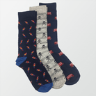 Pack of 3 – Printed Crew Socks - MENDEEZ (4316043640941)