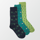 Pack of 3 – Printed Crew Socks - MENDEEZ (4449990115437)