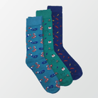 Pack of 3 – Printed Crew Socks - MENDEEZ (4449996734573)