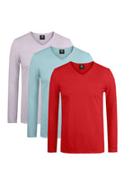 Pack of 3 - Full Sleeve V Neck T-Shirt - Mendeez PK 