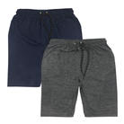 Pack of 2 Shorts - Blue & Charcoal (3997312647277)