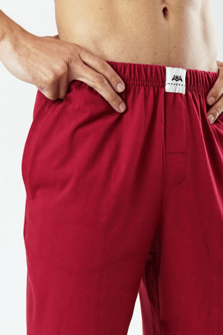 Pajama Pants - Maroon - MENDEEZ (4472718327917)