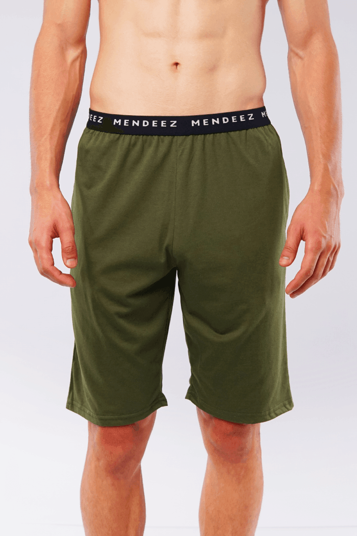 Pine Snugger Shorts - Olive-MENDEEZ-Shorts