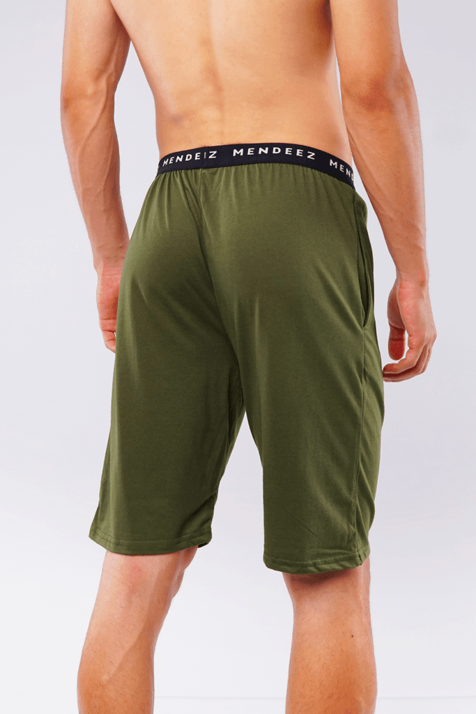 Pine Snugger Shorts - Olive-MENDEEZ-Shorts