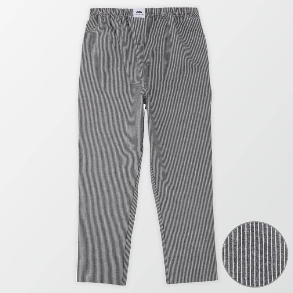 Woven Pajama Pants – Black and White Vertical Stripe (4180548550765)
