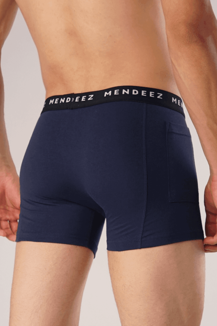 Pocket Boxer Briefs – Navy Blue-MENDEEZ-Brief