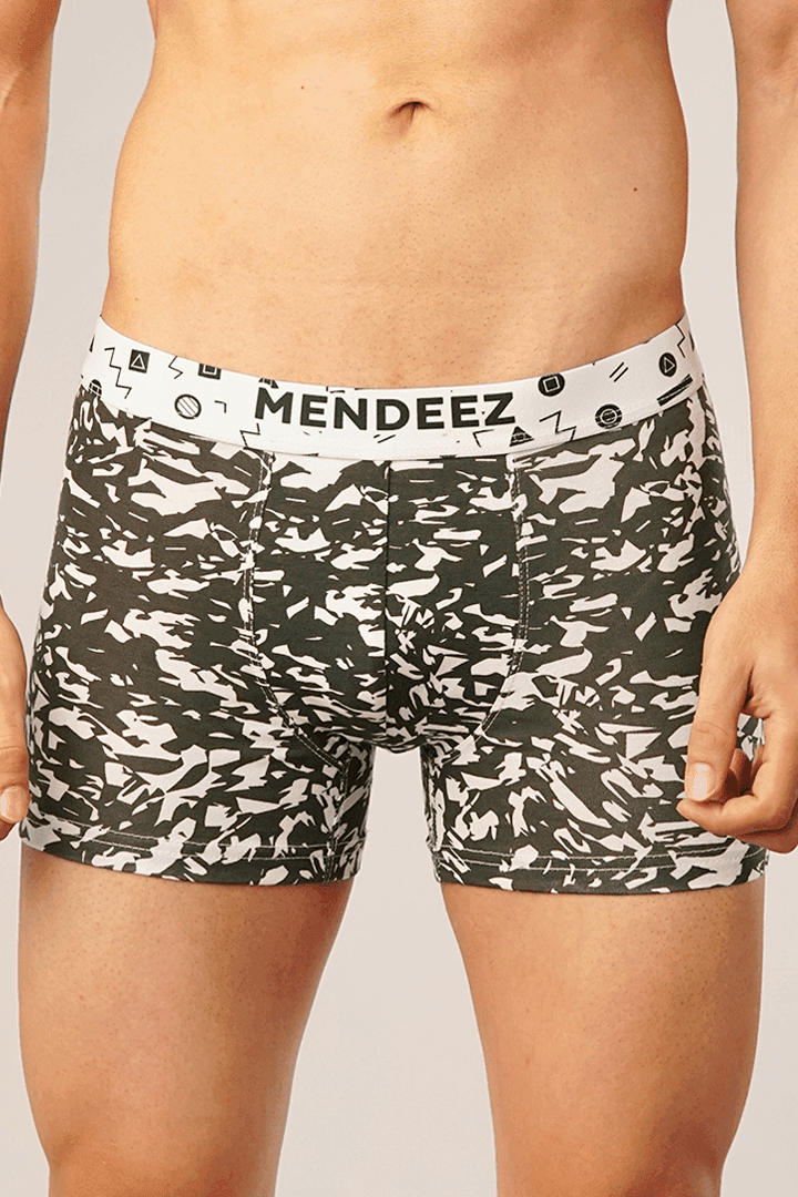 Printed Camo Boxer Trunk-MENDEEZ-Trunks