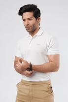 Pure White Polo T-Shirt-MENDEEZ-T-Shirts