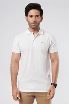 Pure White Polo T-Shirt-MENDEEZ-T-Shirts