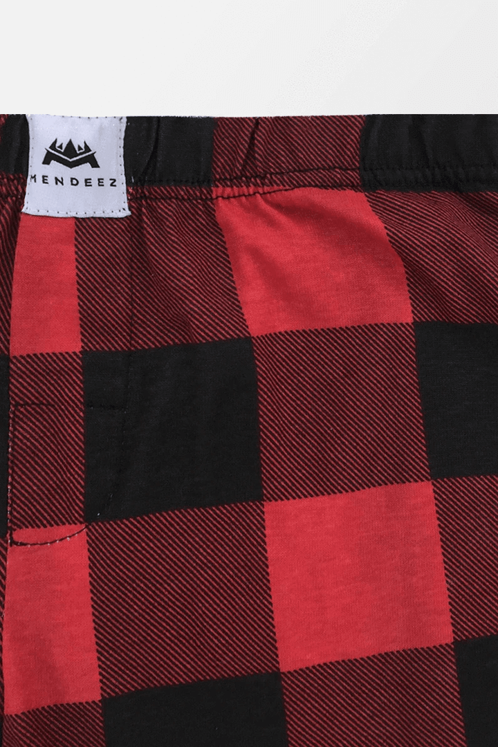 Red & Black Jersey Pajama Pant - MENDEEZ (4201818652781)