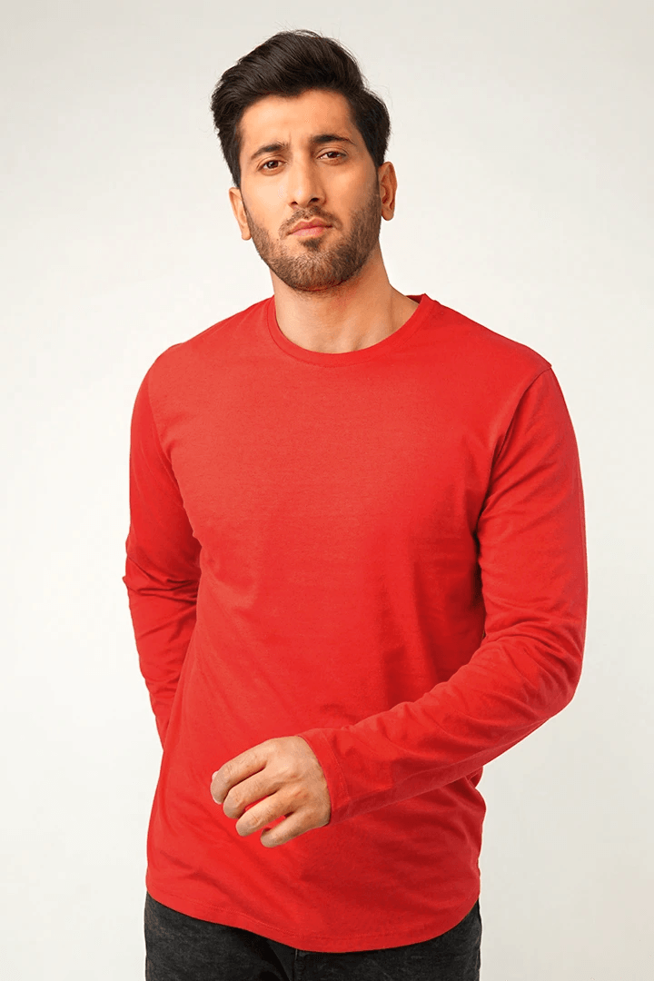 Red Full Sleeve T-Shirt - Mendeez PK 