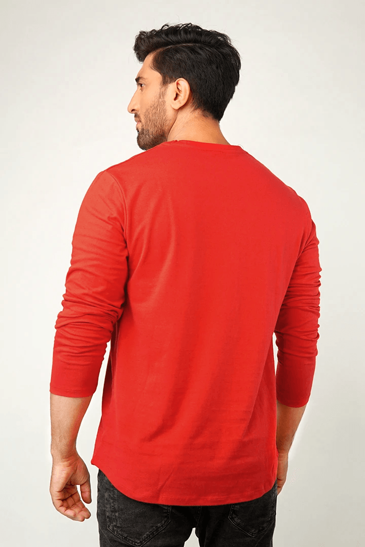Red Full Sleeve T-Shirt - Mendeez PK 
