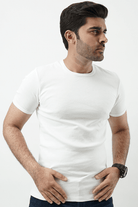 Ribbed Crewneck T-Shirt – White (4528412754029)