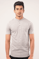 Rock Short Sleeve Henley T-Shirt-MENDEEZ-T-Shirts