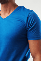 Royal V-Neck Shirt - Royal Blue-MENDEEZ-T-Shirts