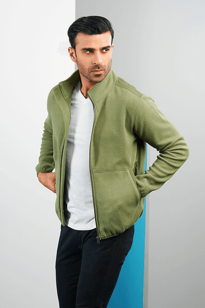 Sage Green Polar Jacket-MENDEEZ-Jackets