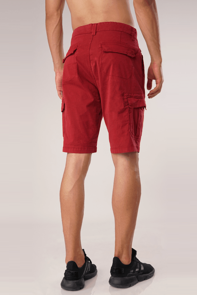Scarlet Cargo Shorts-MENDEEZ-Shorts