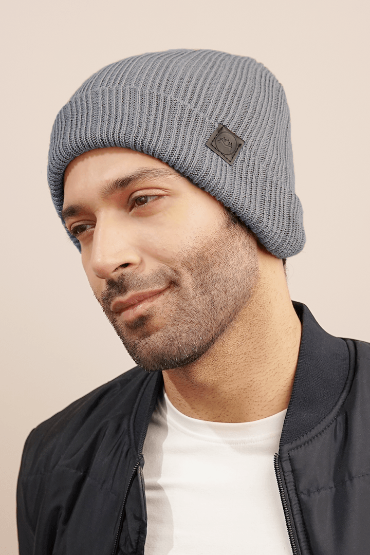 Smoky Grey Beanie-MENDEEZ-Beanies