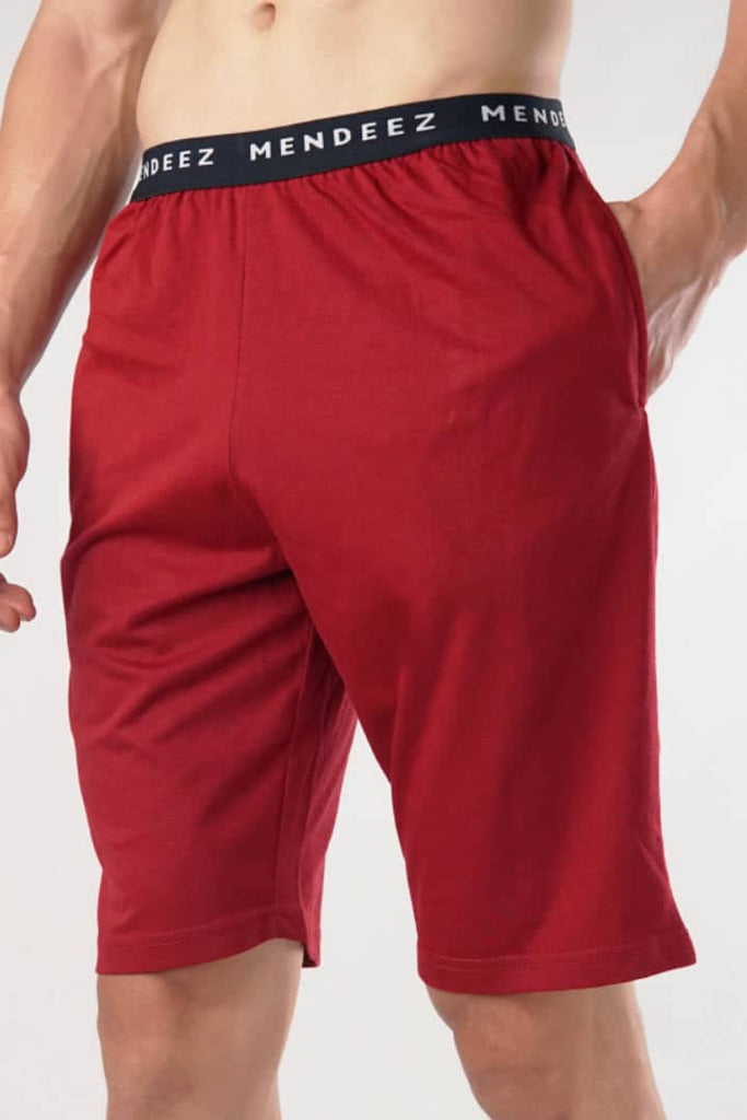 Snugger Shorts - Maroon-MENDEEZ-Shorts