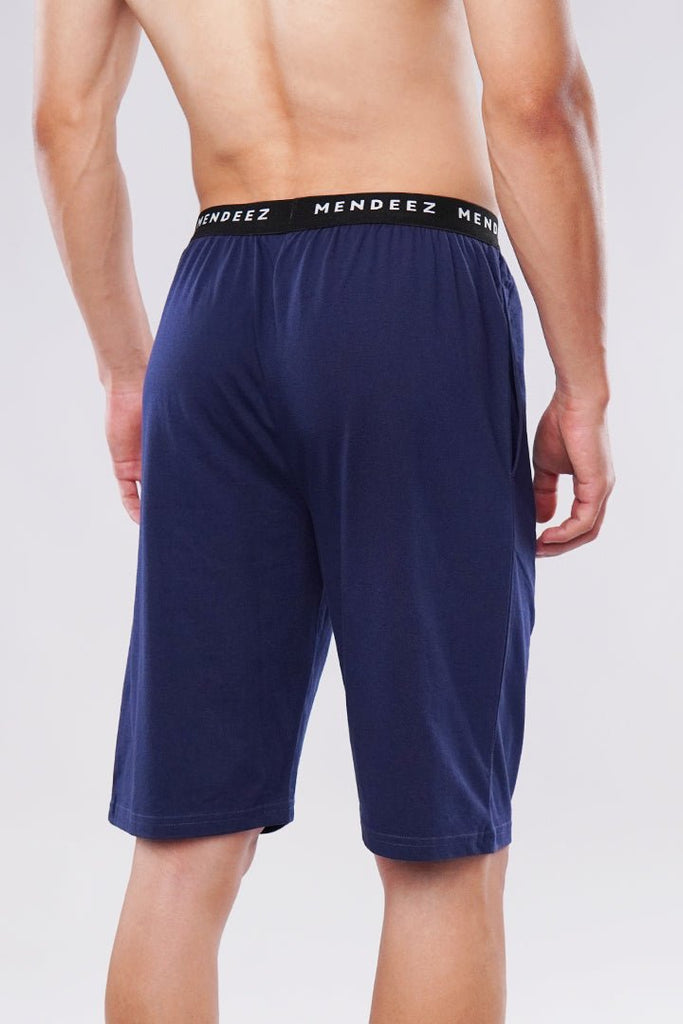 Snugger Shorts - Navy Blue-MENDEEZ-Shorts