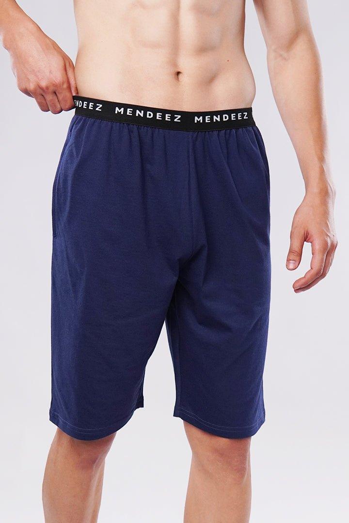 Snugger Shorts - Navy Blue-MENDEEZ-Shorts