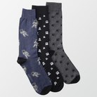 Pack of 3 - Crew Socks - Printed (3995440775277)