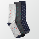 Pack of 3 - Crew Socks - Printed (3977039937645)